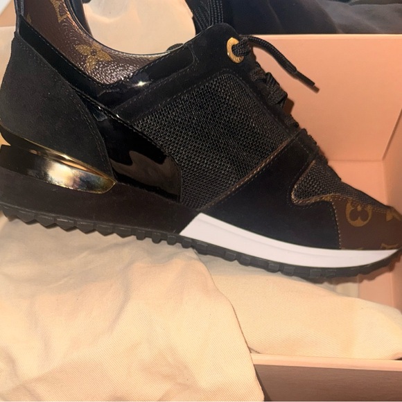 Louis Vuitton Black and Gold Women's Sneakers - Picture 1 of 3
